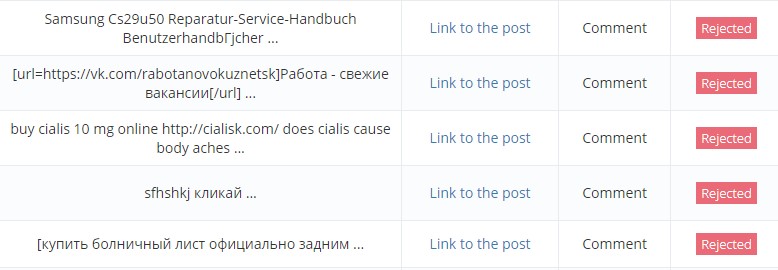 spam in social media